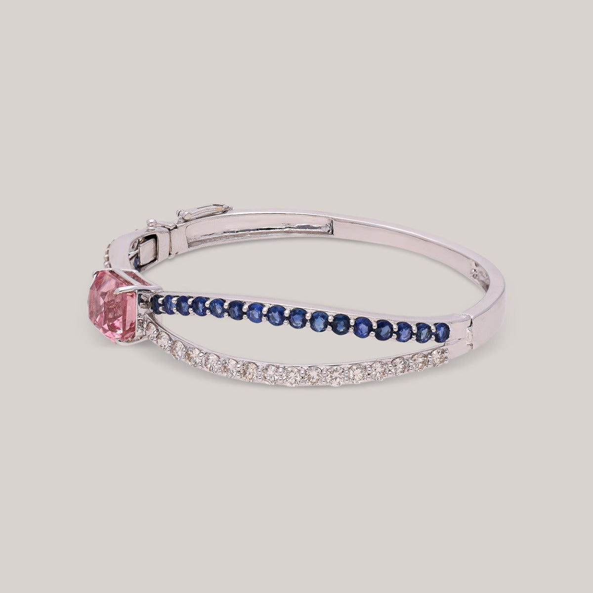 Luxe Tourmaline Twist Diamond Bracelet