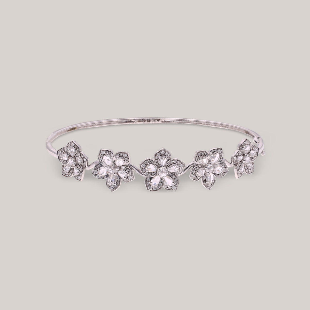 Flowering Delight Diamond Bangle