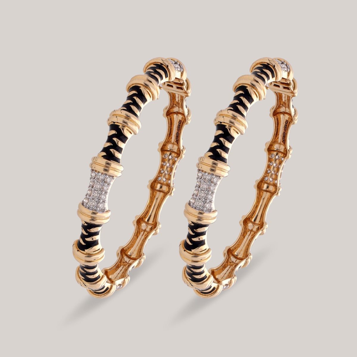 Savannah Stripe Diamond Bangle Set