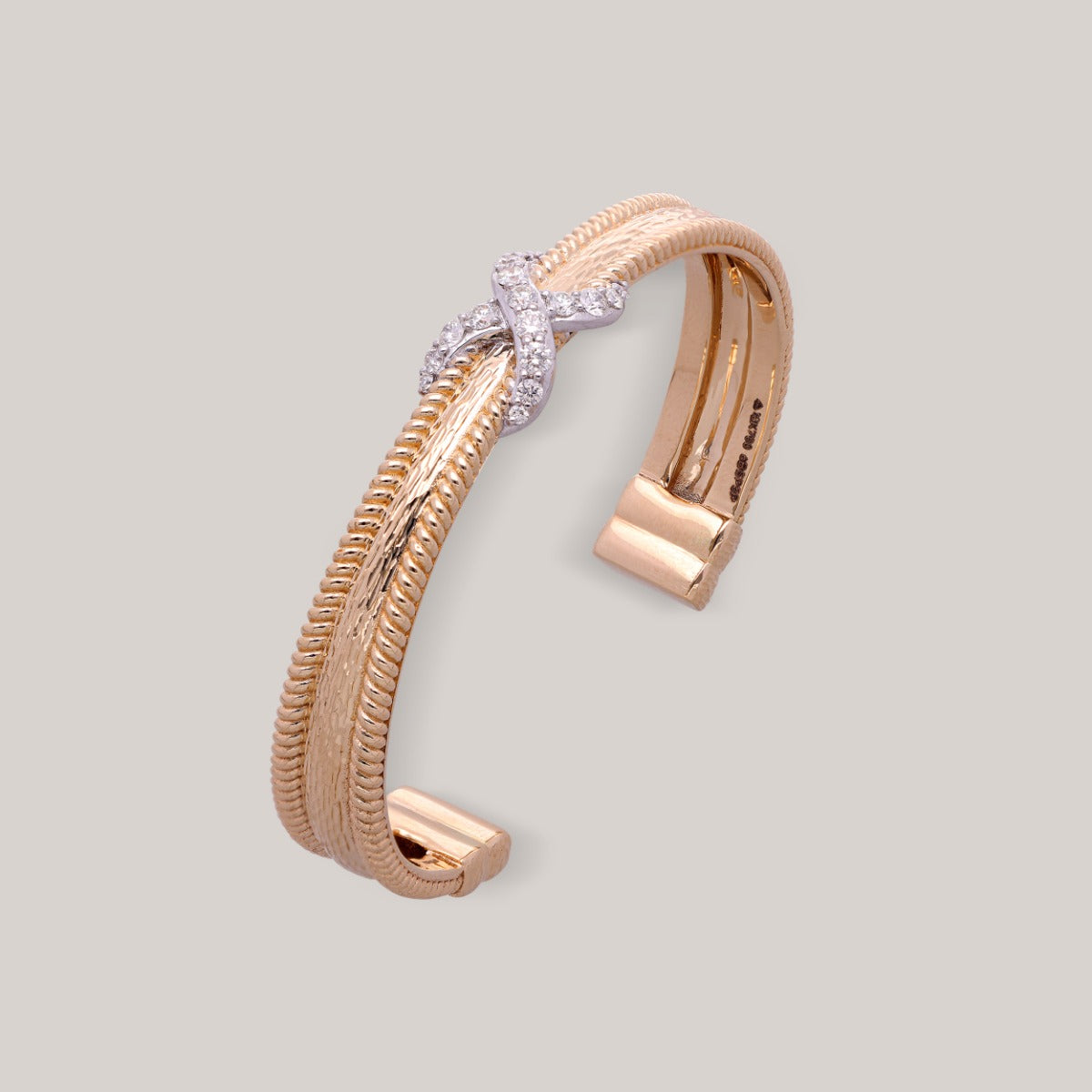 Golden Axis Diamond Cuff