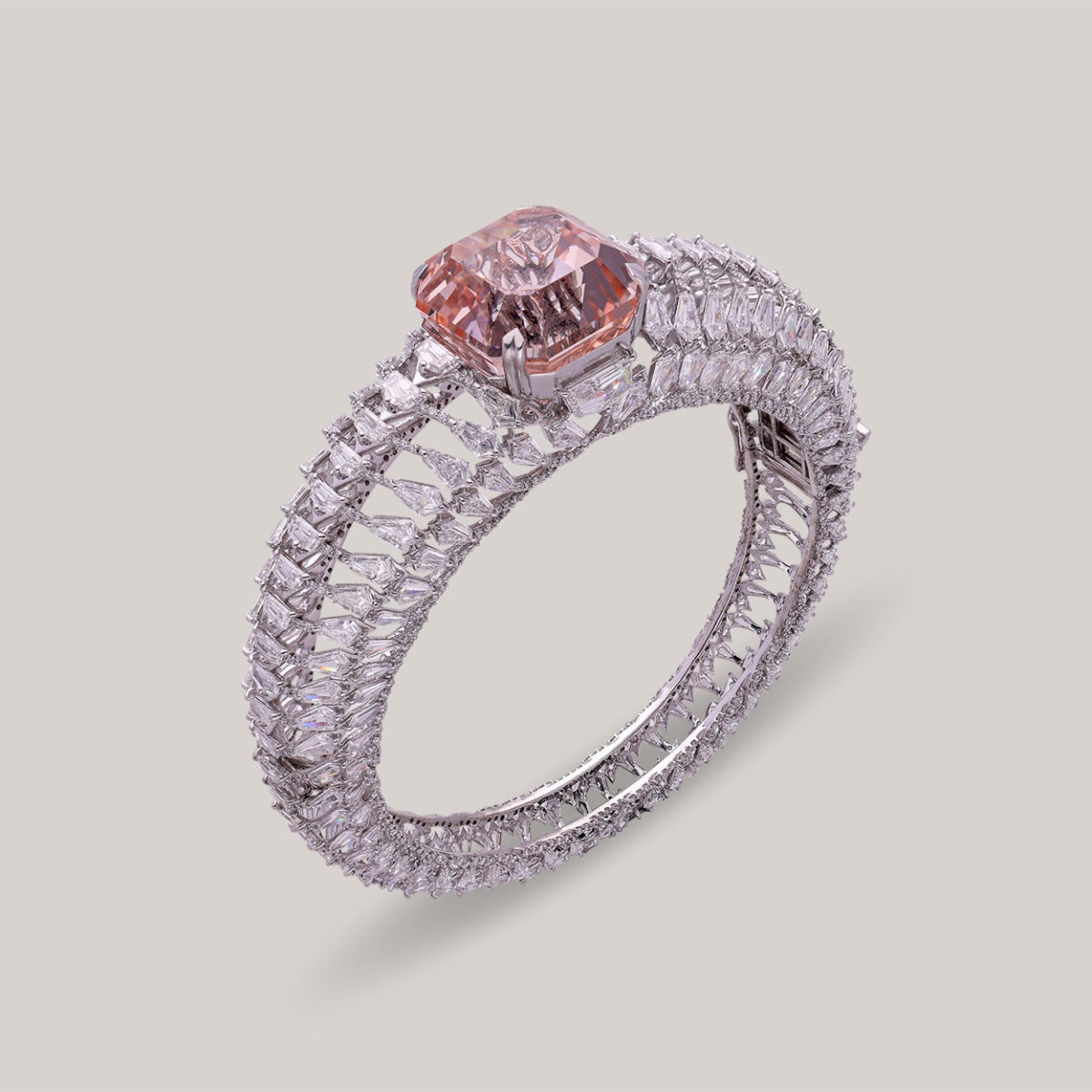 Sovereign Blush Crown Diamond Bangle