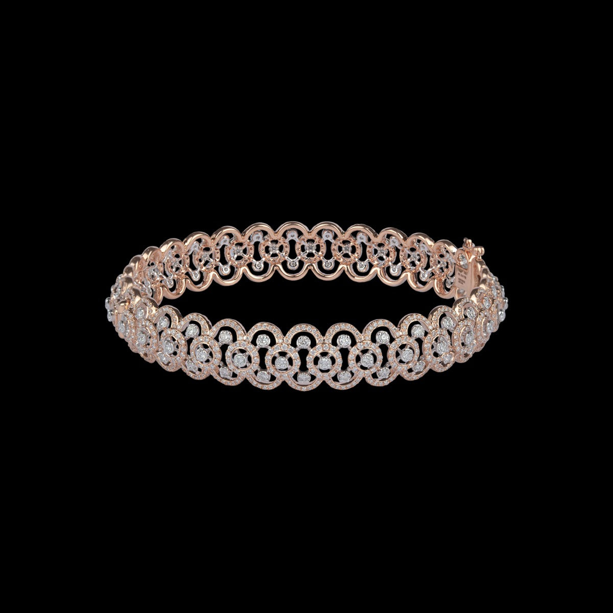 Cluster Diamond Bangle