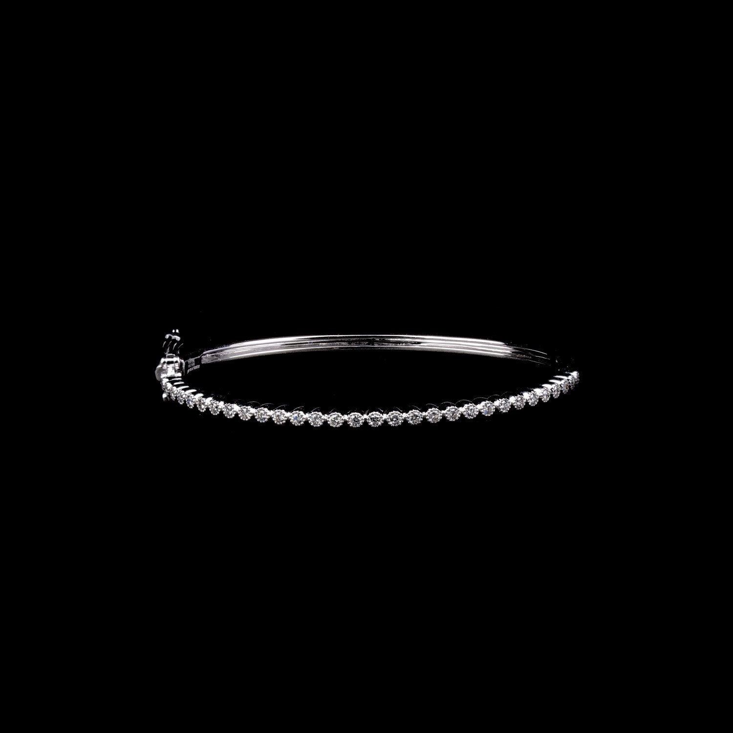 Trimmed Diamond Dainty Bangle