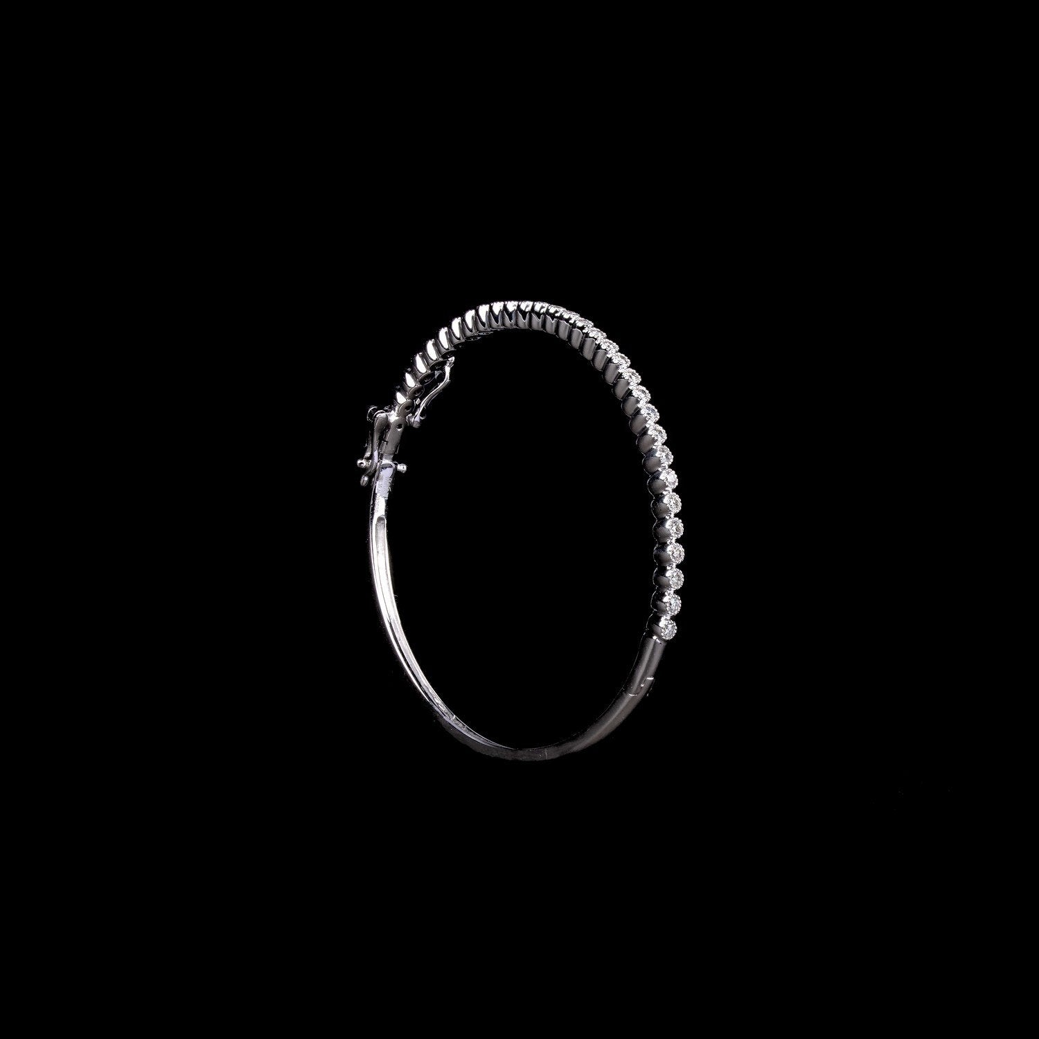 Trimmed Diamond Dainty Bangle