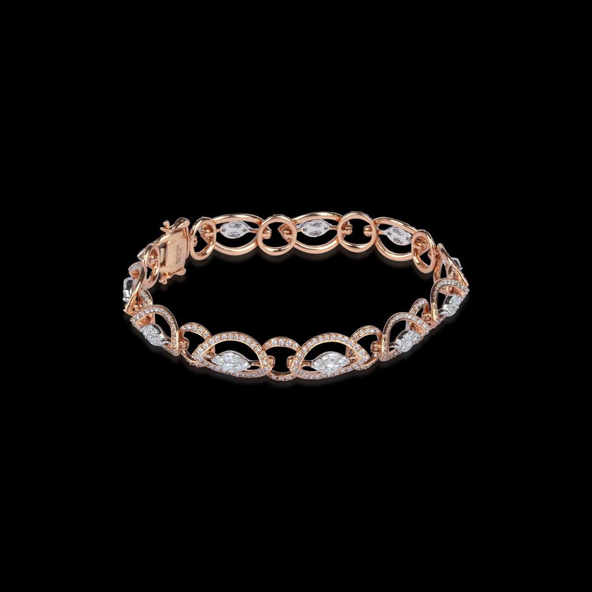Oval Noose Diamond Bracelet