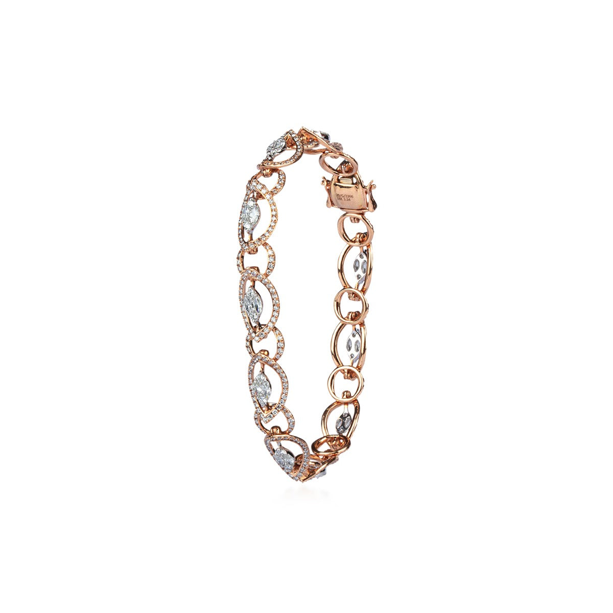 Oval Noose Diamond Bracelet