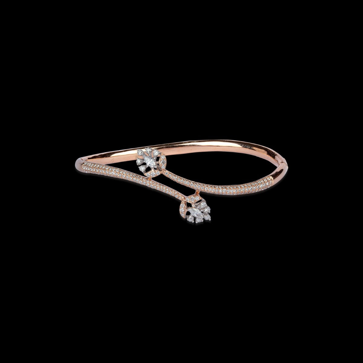 Perched Flower Diamond Bracelet