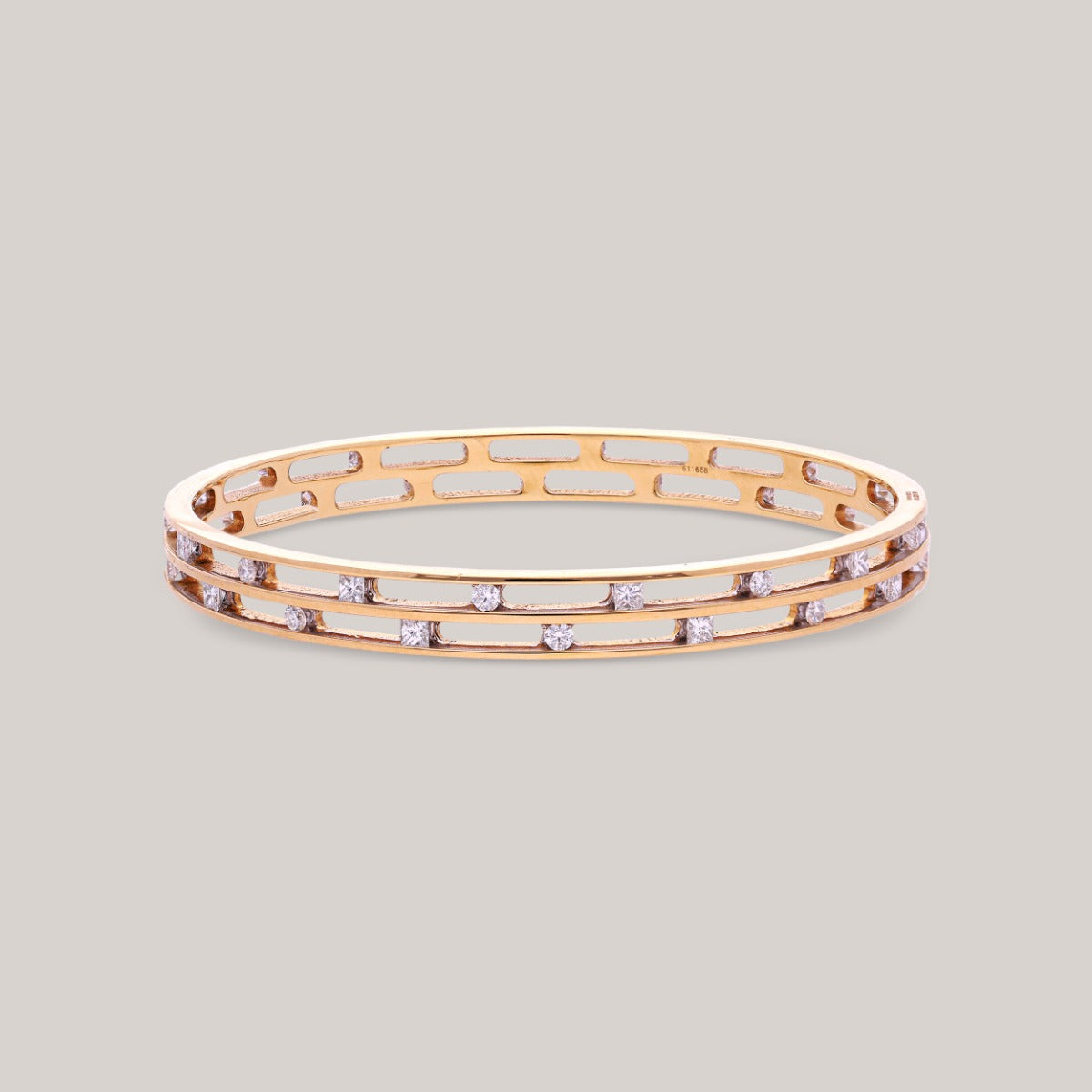 Gridline Diamond Bangle