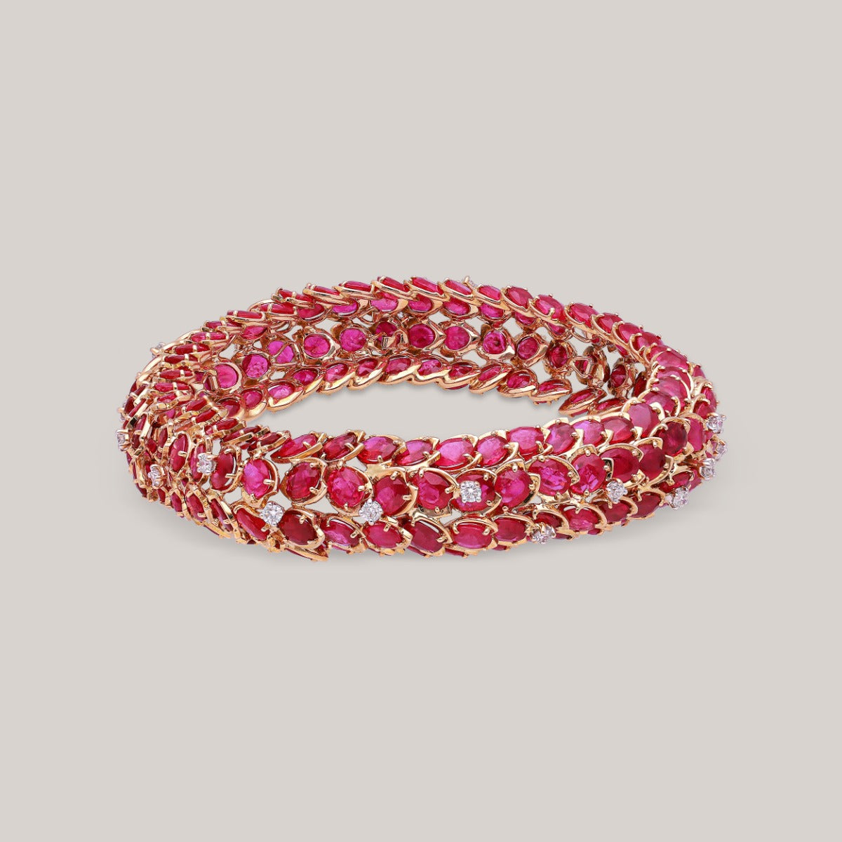 Rouge Cascade Diamond Bangle