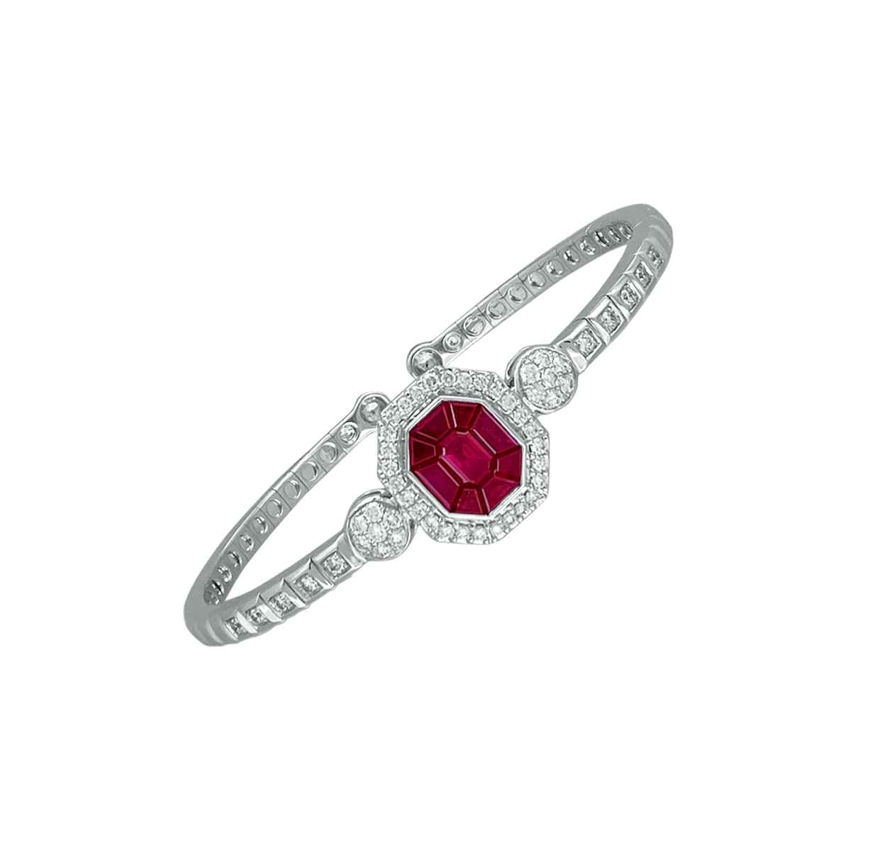 Ruby Burma Diamond Bracelet