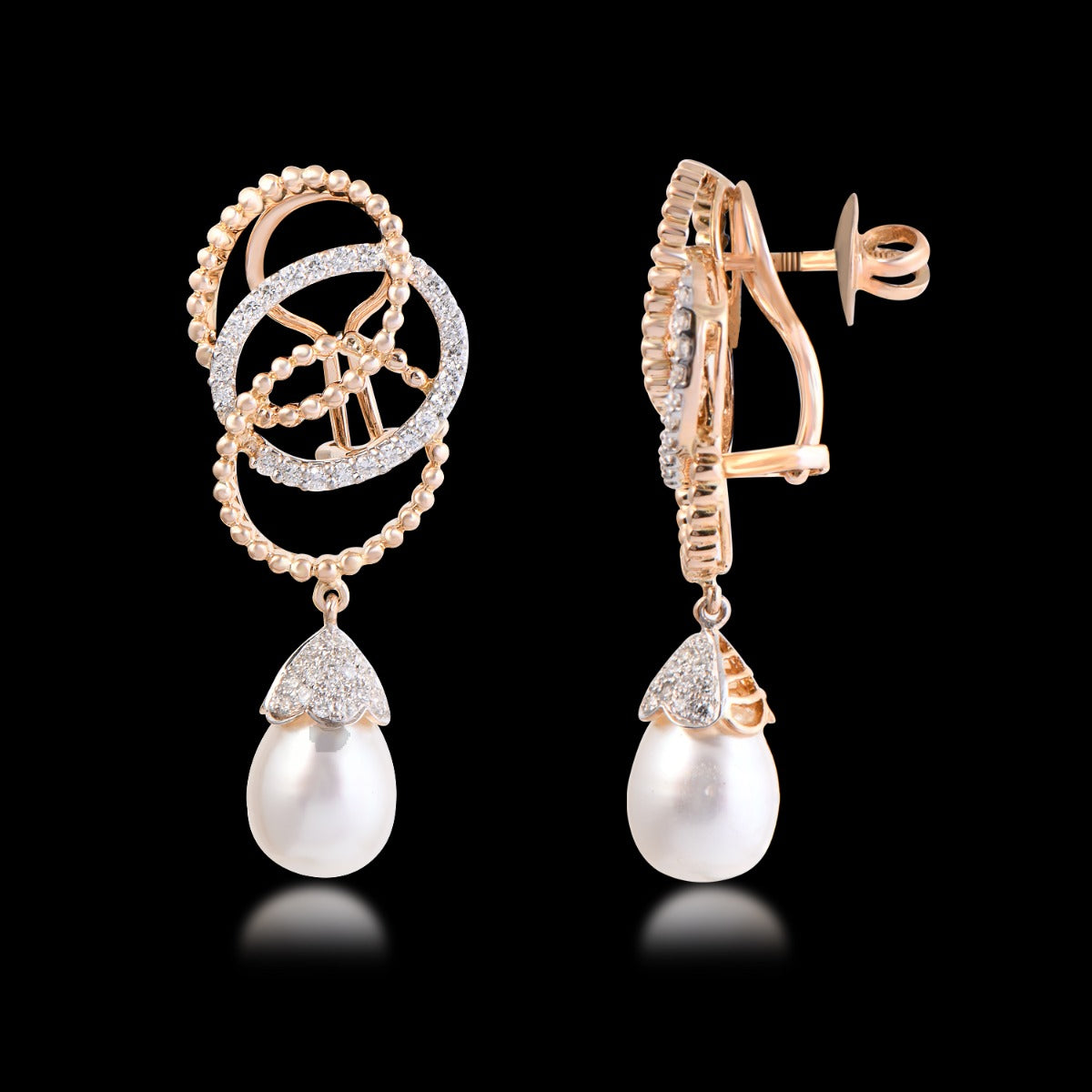 Twin Infinity Diamond Earrings