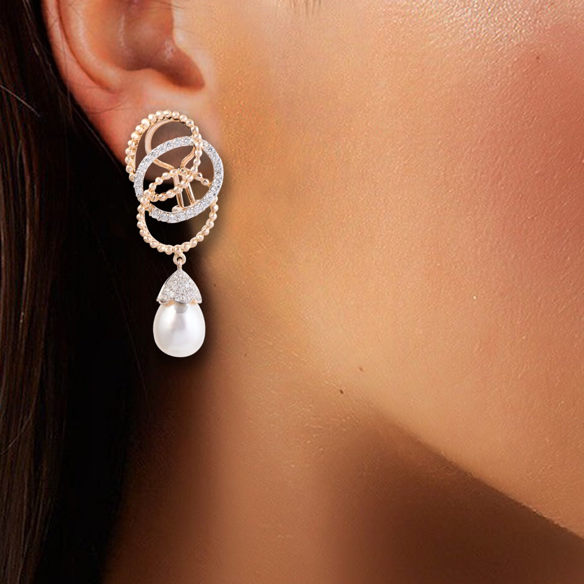 Twin Infinity Diamond Earrings
