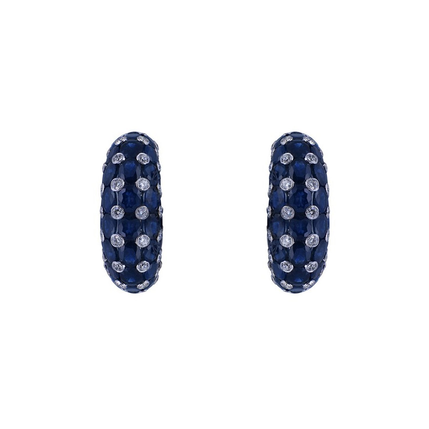 Blue Kyanite Diamond Earrings
