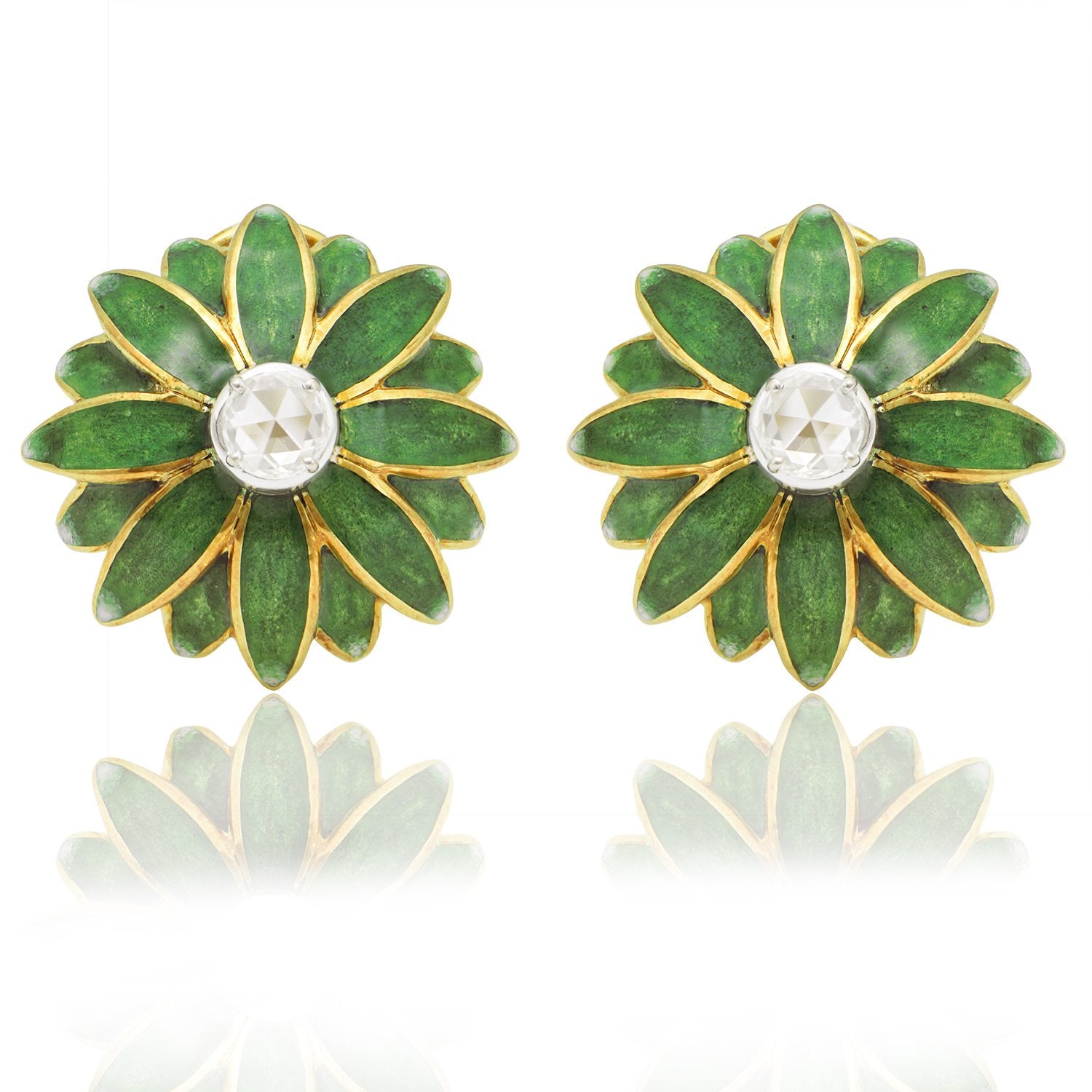 Bloom Scallop Diamond Earrings