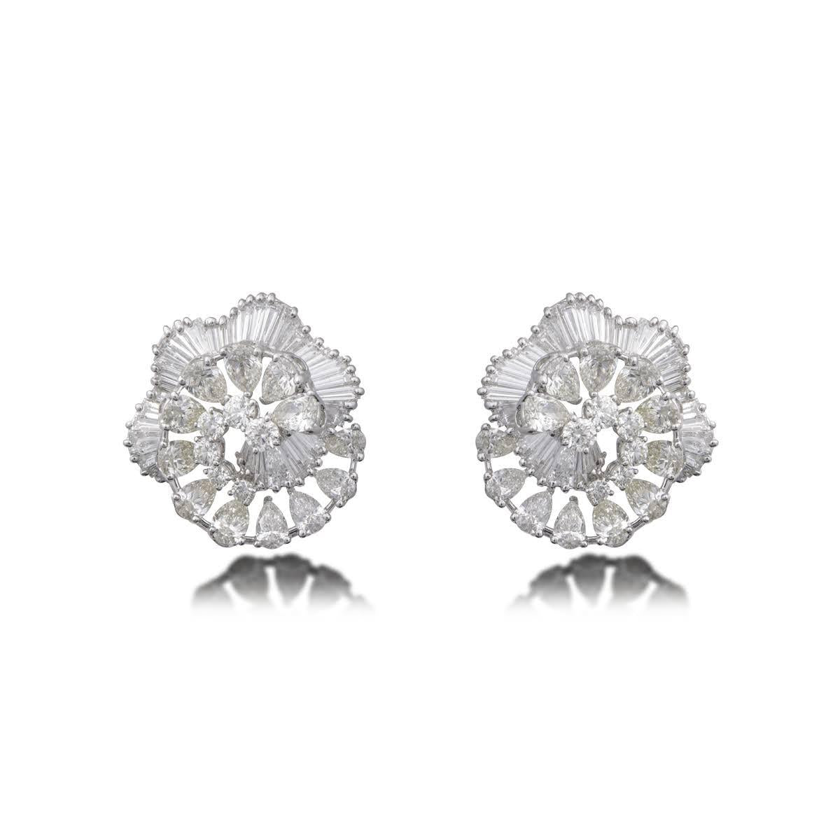 Charm Cluster Diamond Earrings