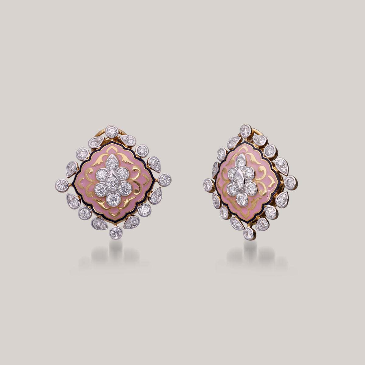 Vintage Scarlet Diamond Earrings