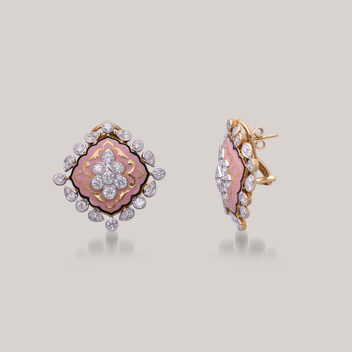 Vintage Scarlet Diamond Earrings