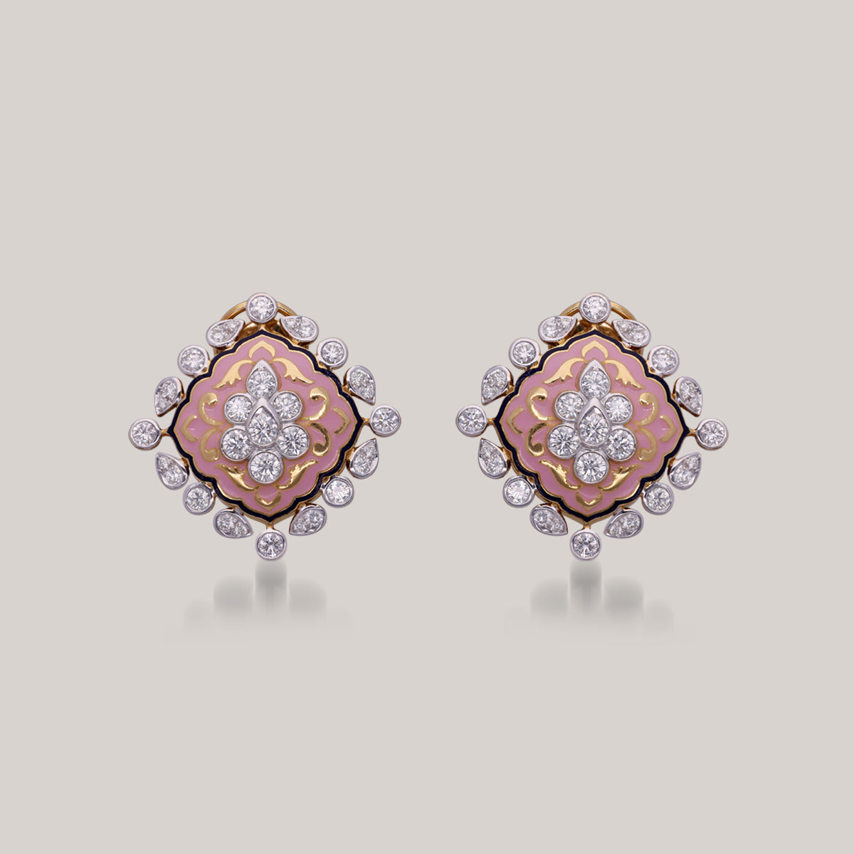 Vintage Scarlet Diamond Earrings