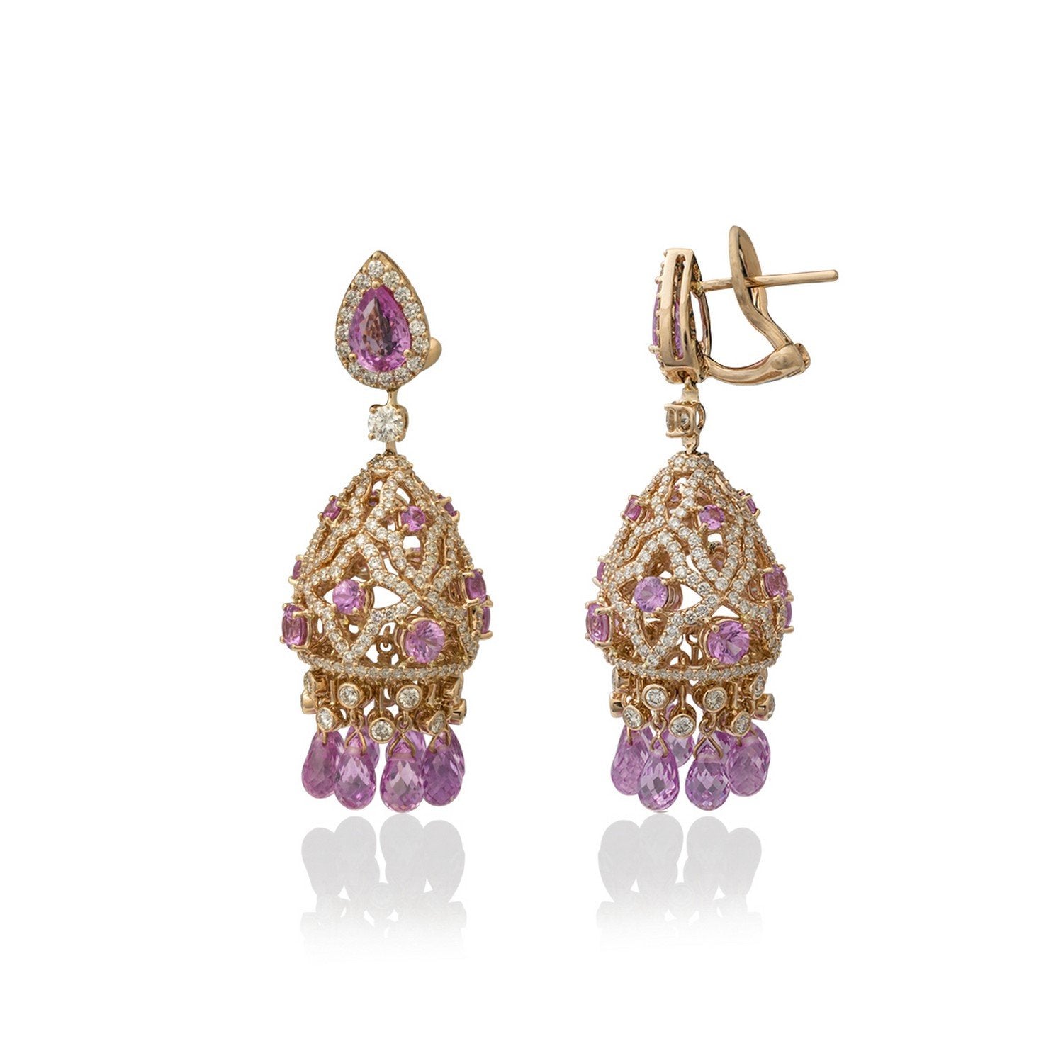 Glowing Petals Diamond Earrings
