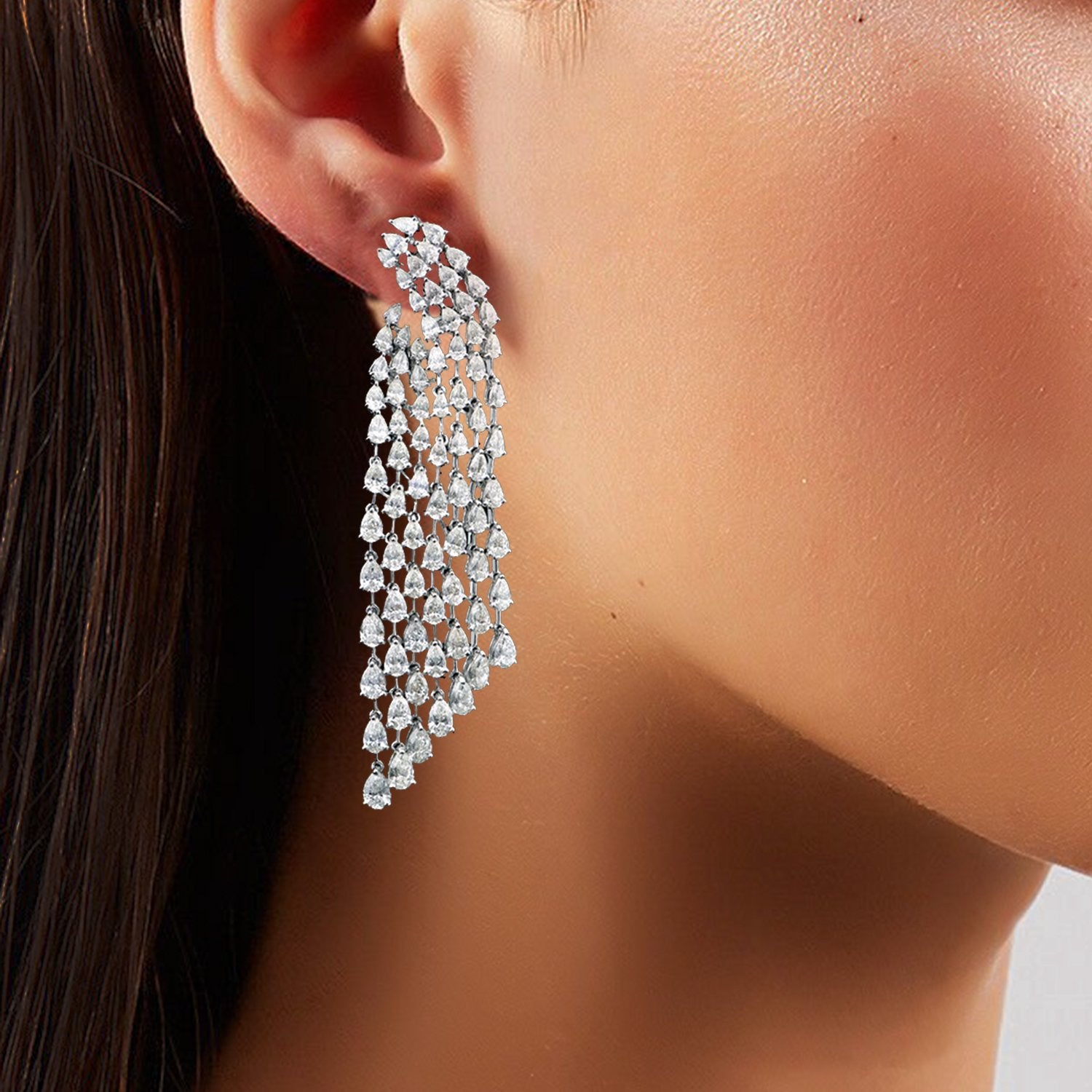 Diamond Waterfall Earrings
