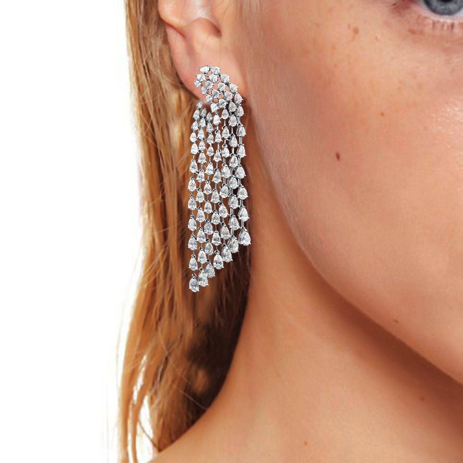 Diamond Waterfall Earrings