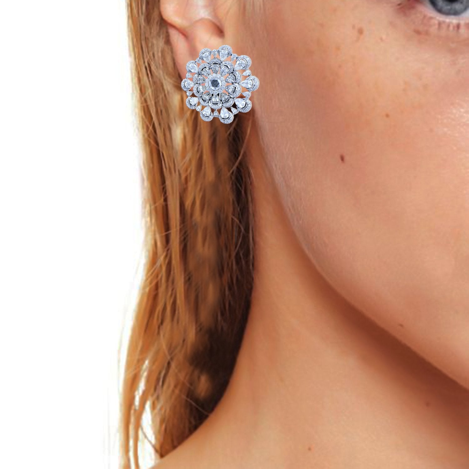 Asyrah Ornate Diamond Earrings
