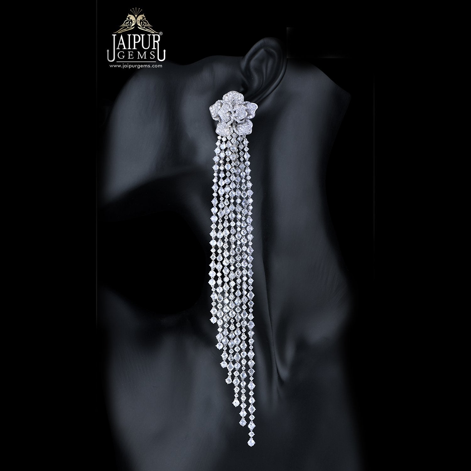 Waterfall Diamond Dangler Earrings