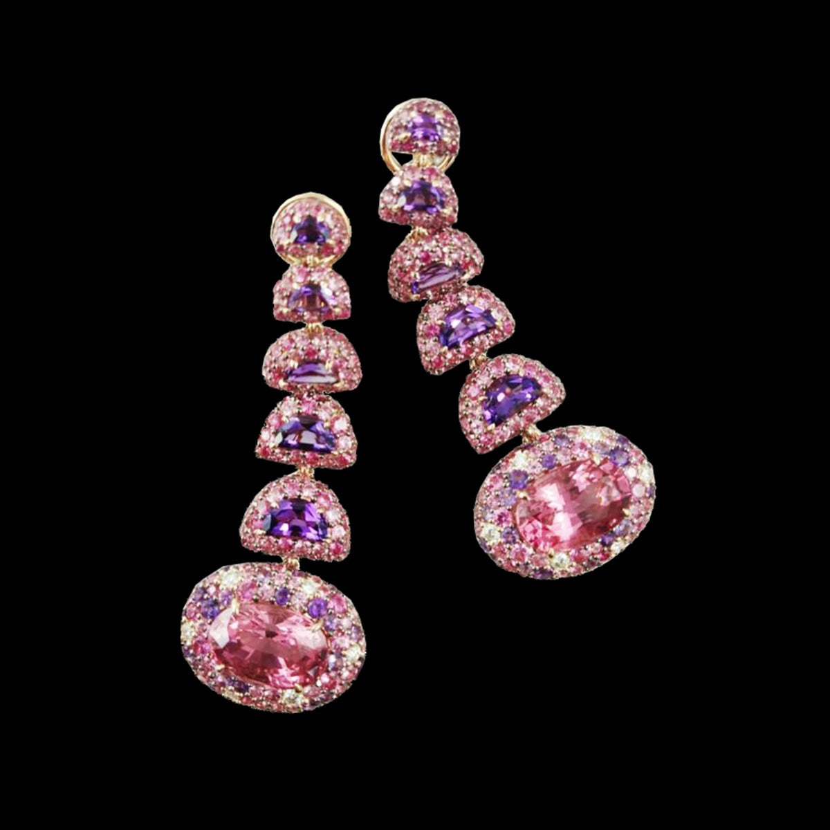Sapphire Diamond Earrings