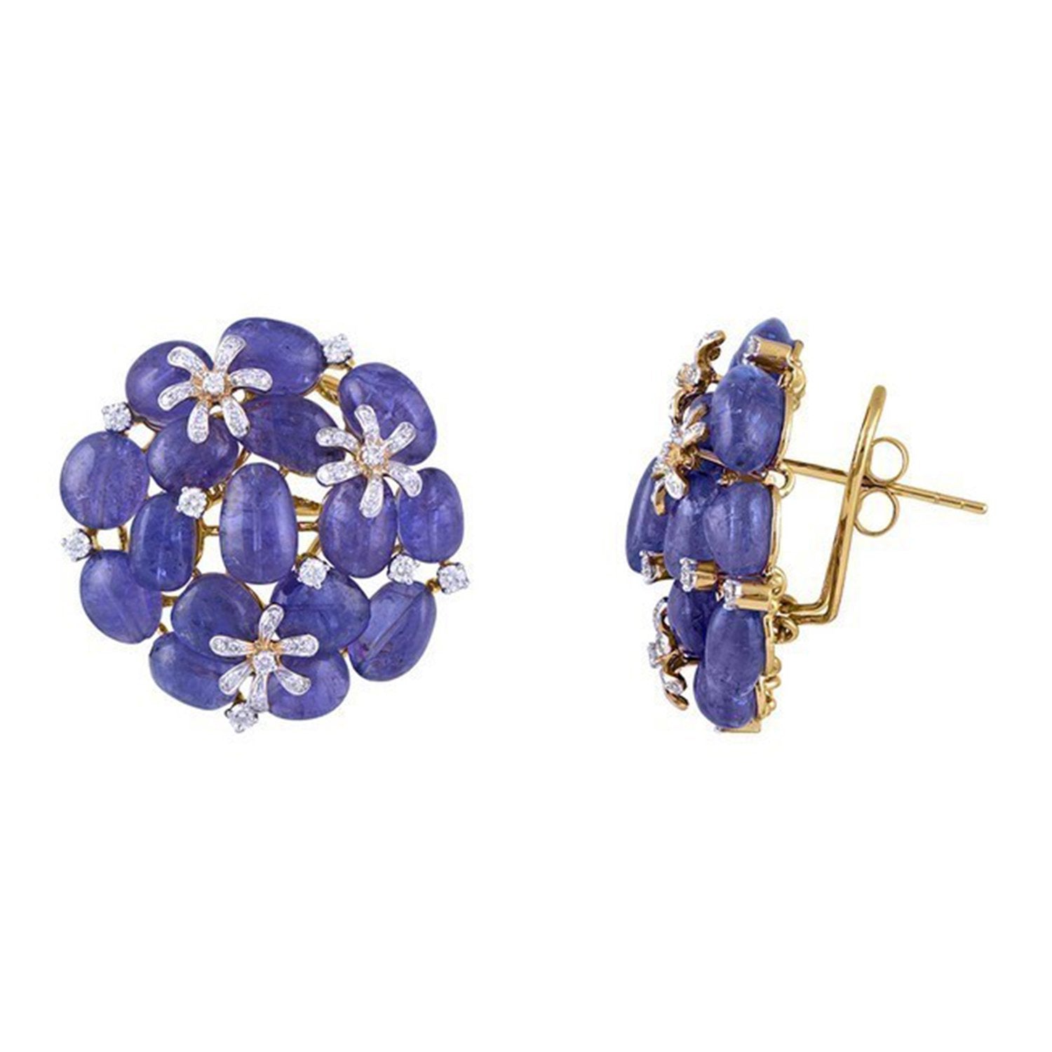Avira Tanzanite Diamond Earrings