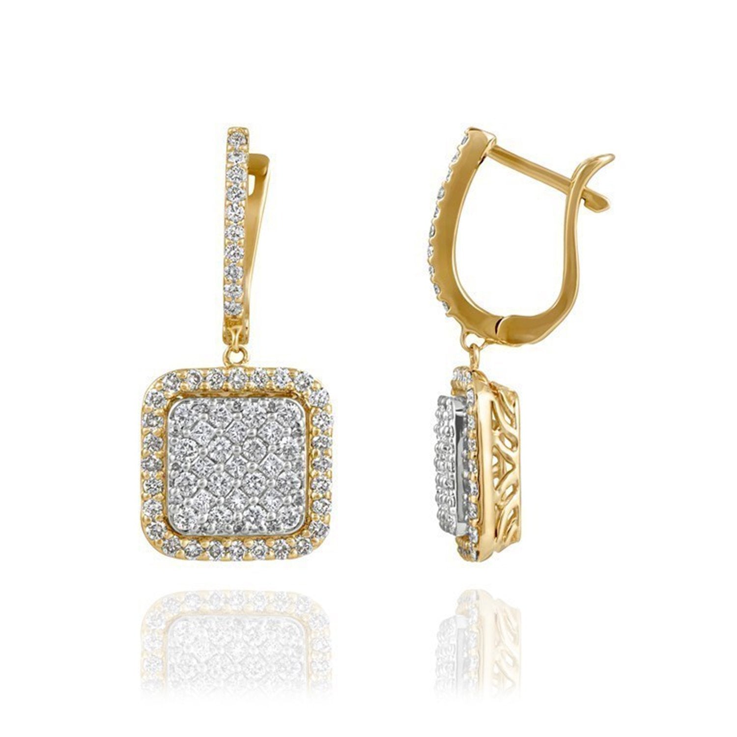 Auriga Clump Diamond Earrings