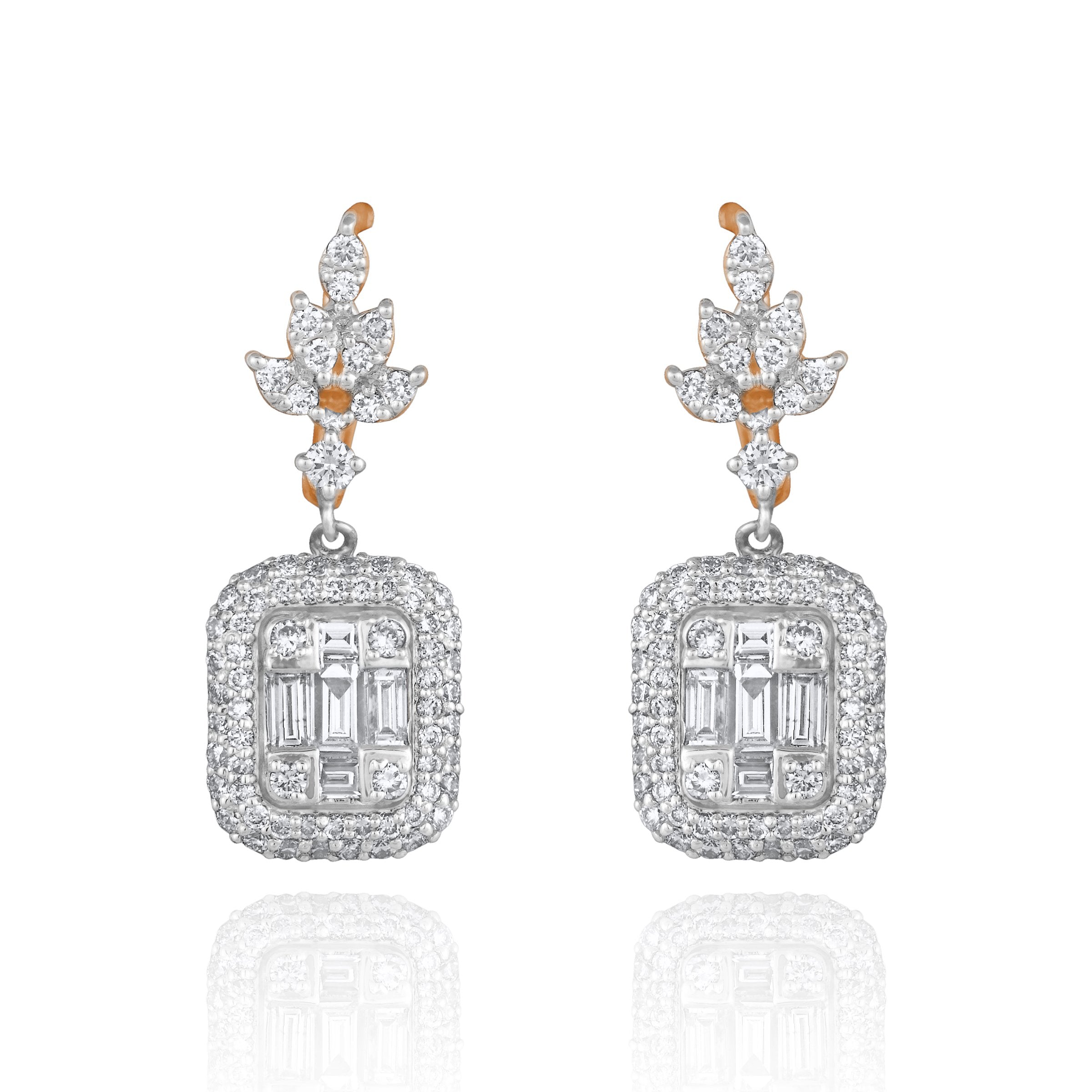 Orion Clump Diamond Earrings