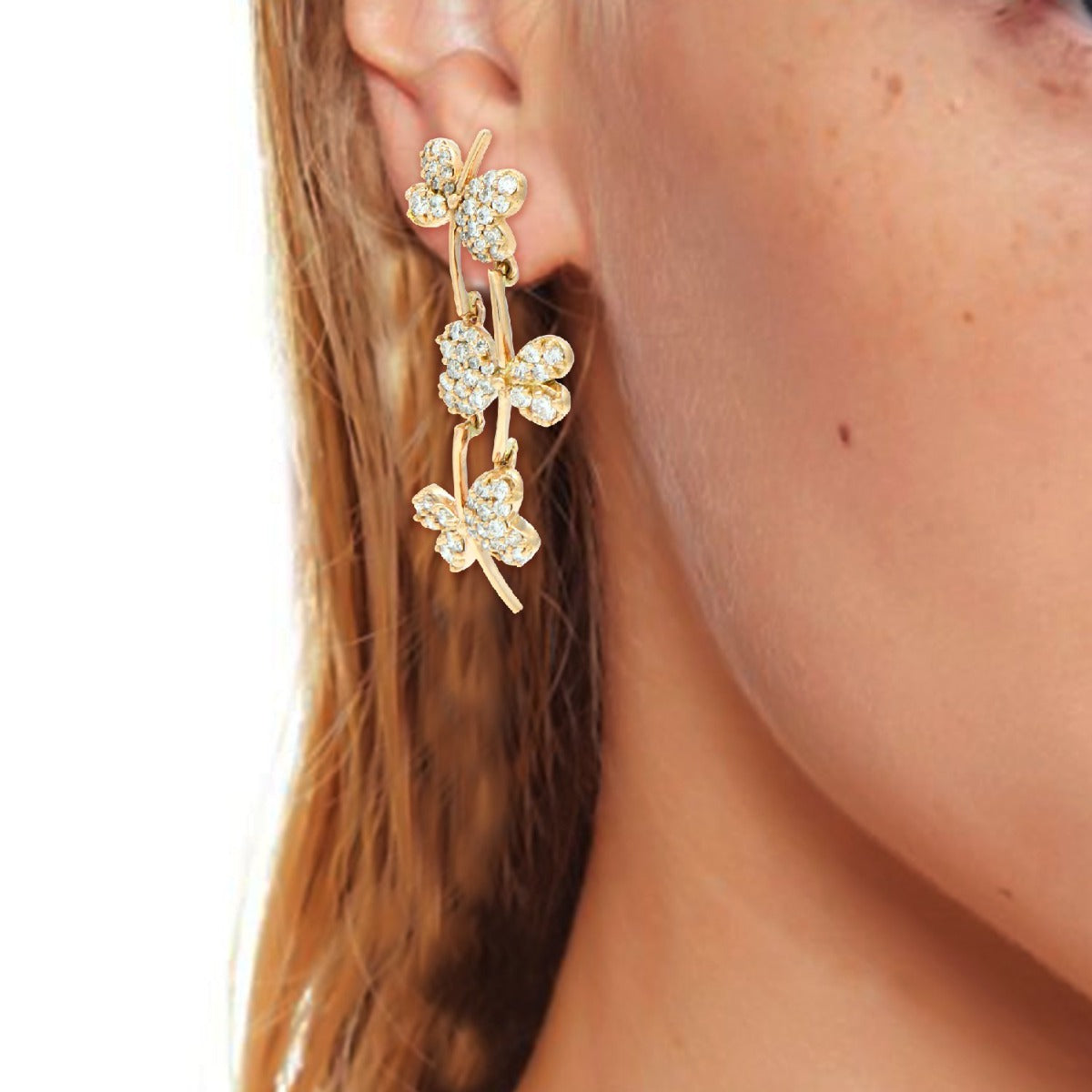 Sparkling Love Diamond Earrings