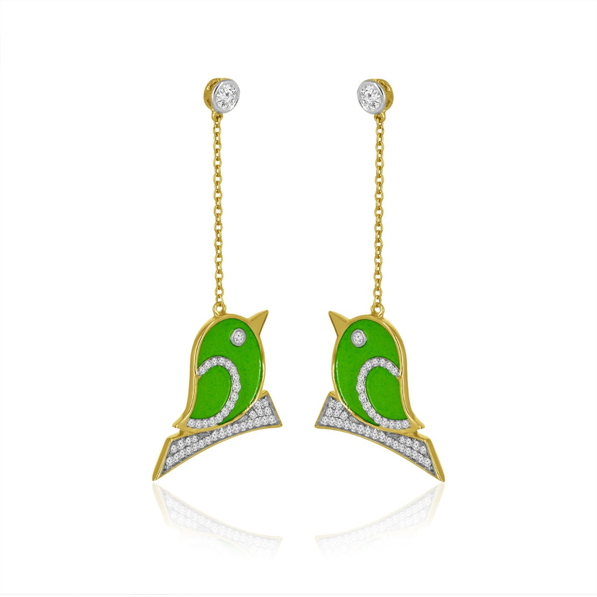 Love Birds Diamond Earrings