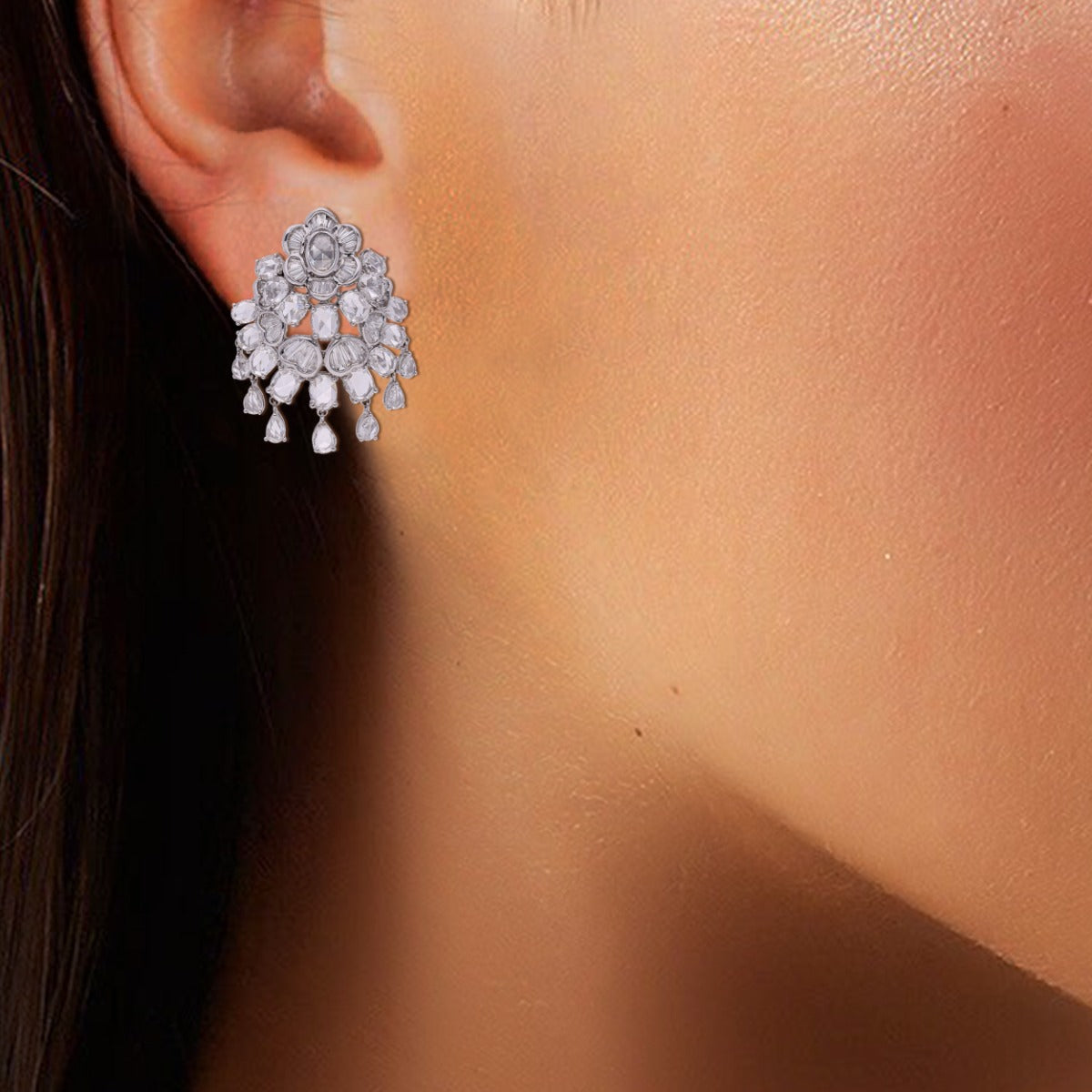 Floe Diamond Earrings