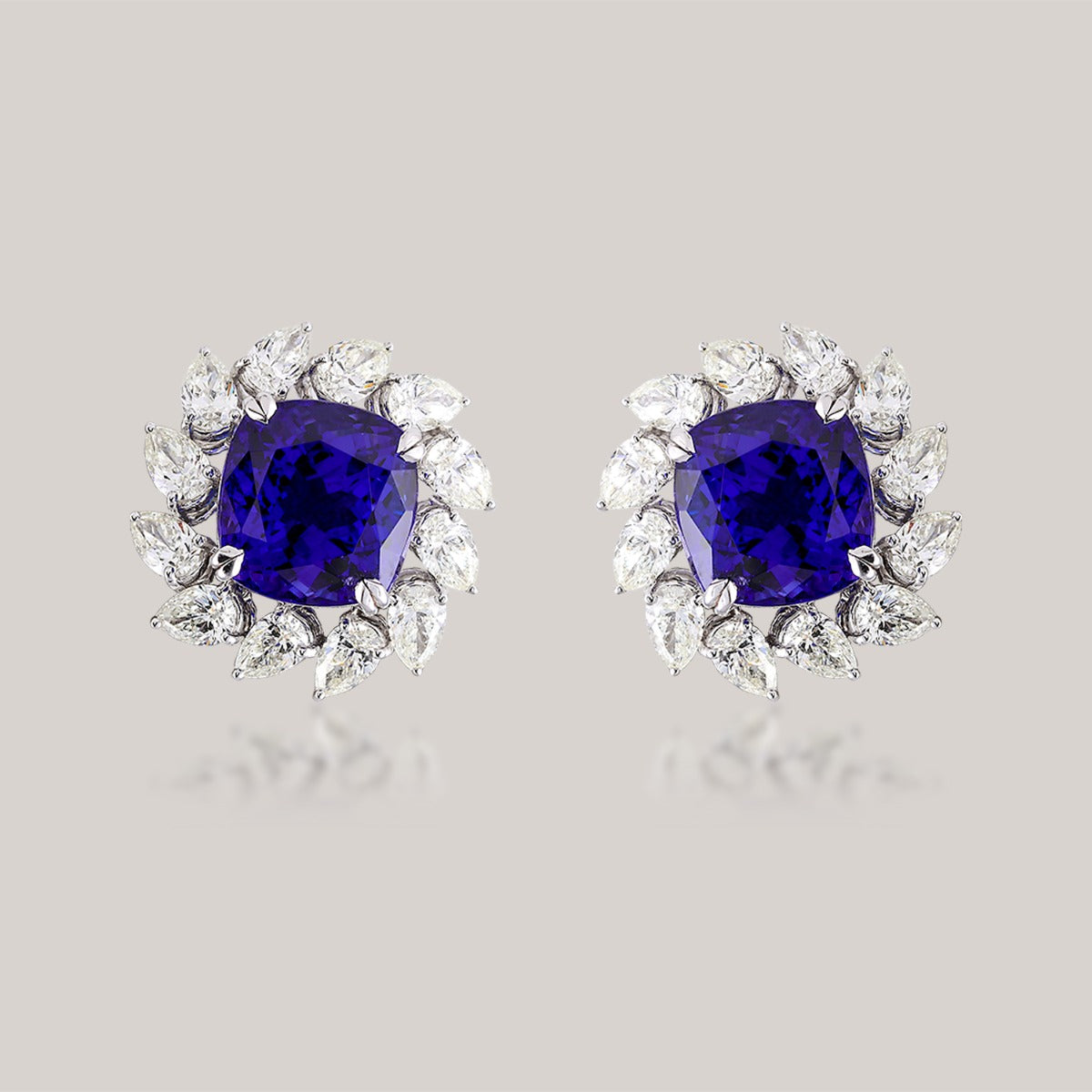 Haze Elegance Gemstone Stud Earrings