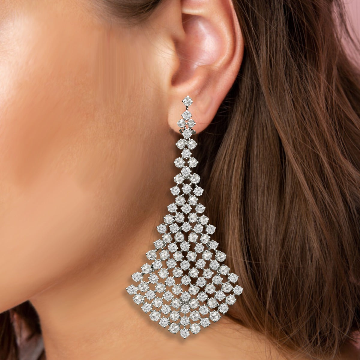 Exotic Coniferous Diamond Necklace Set