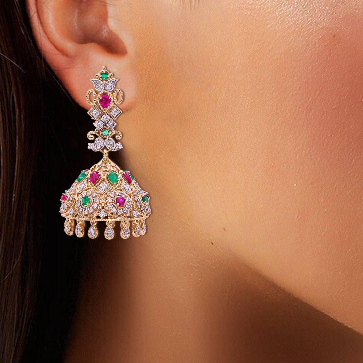 Astral Diamond Jhumka