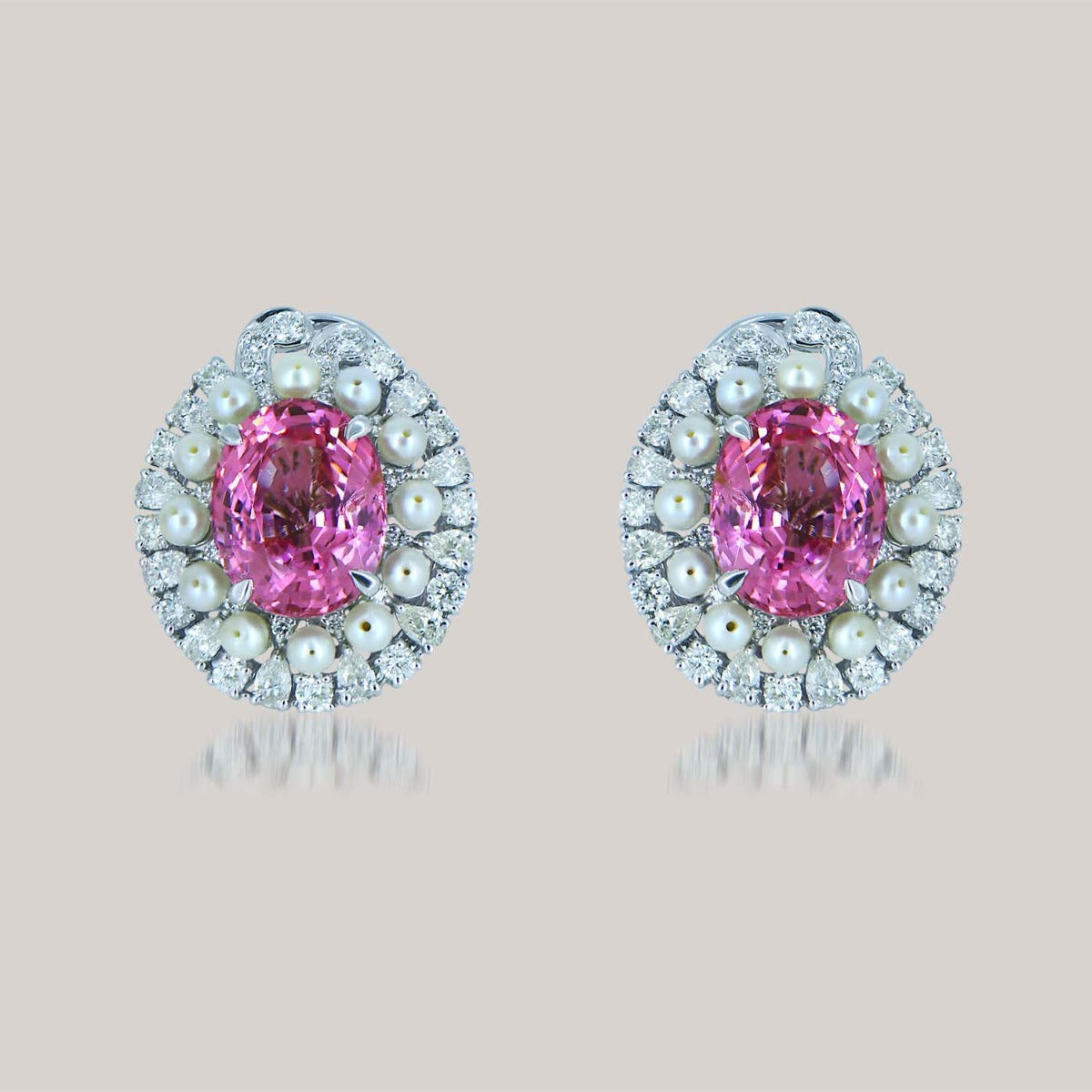 Zaina Bloom Gemstone Stud Earrings