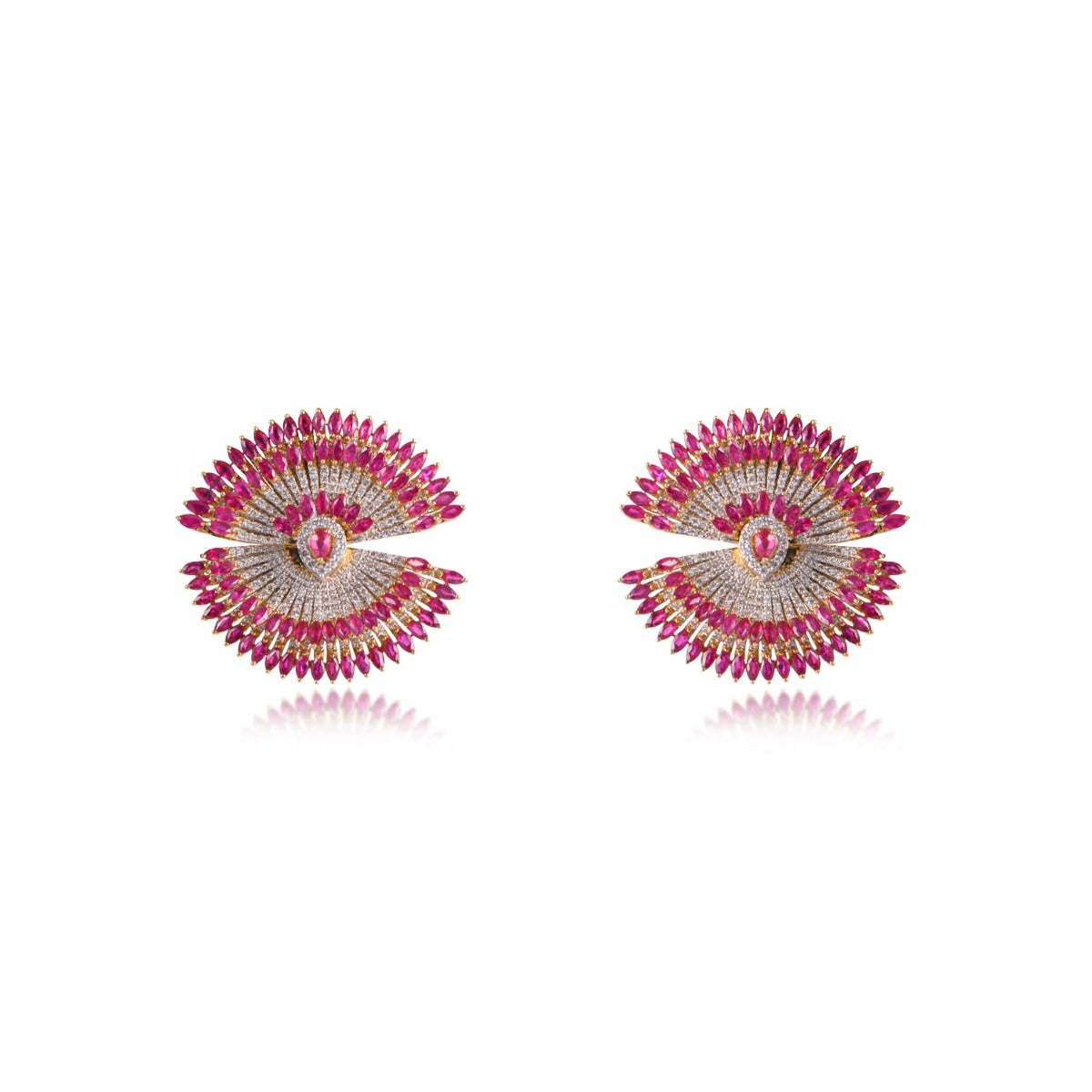Ellie Wave Diamond Earrings