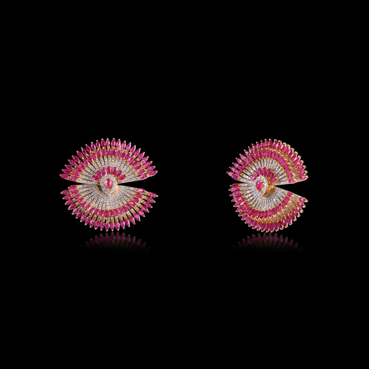 Ellie Wave Diamond Earrings