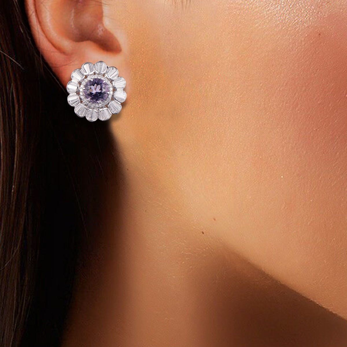 Glinting Glorious Diamond Earrings