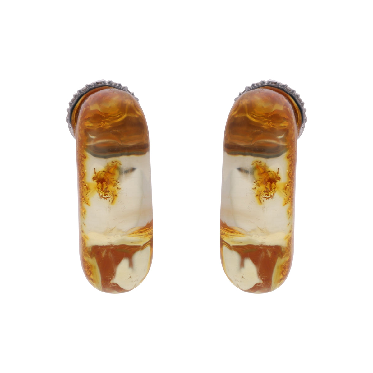 Stream Golden Petal Diamond Earrings