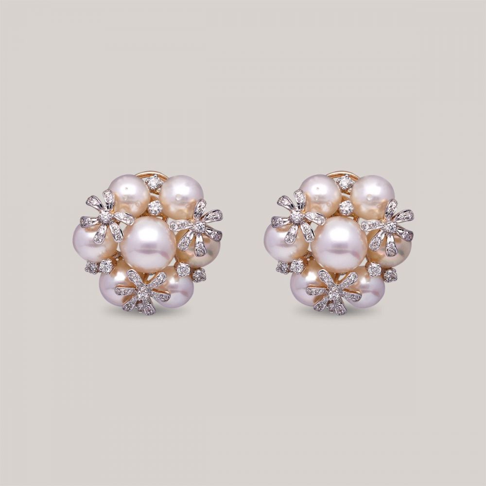 Alluring Pearl Diamond Necklace Set