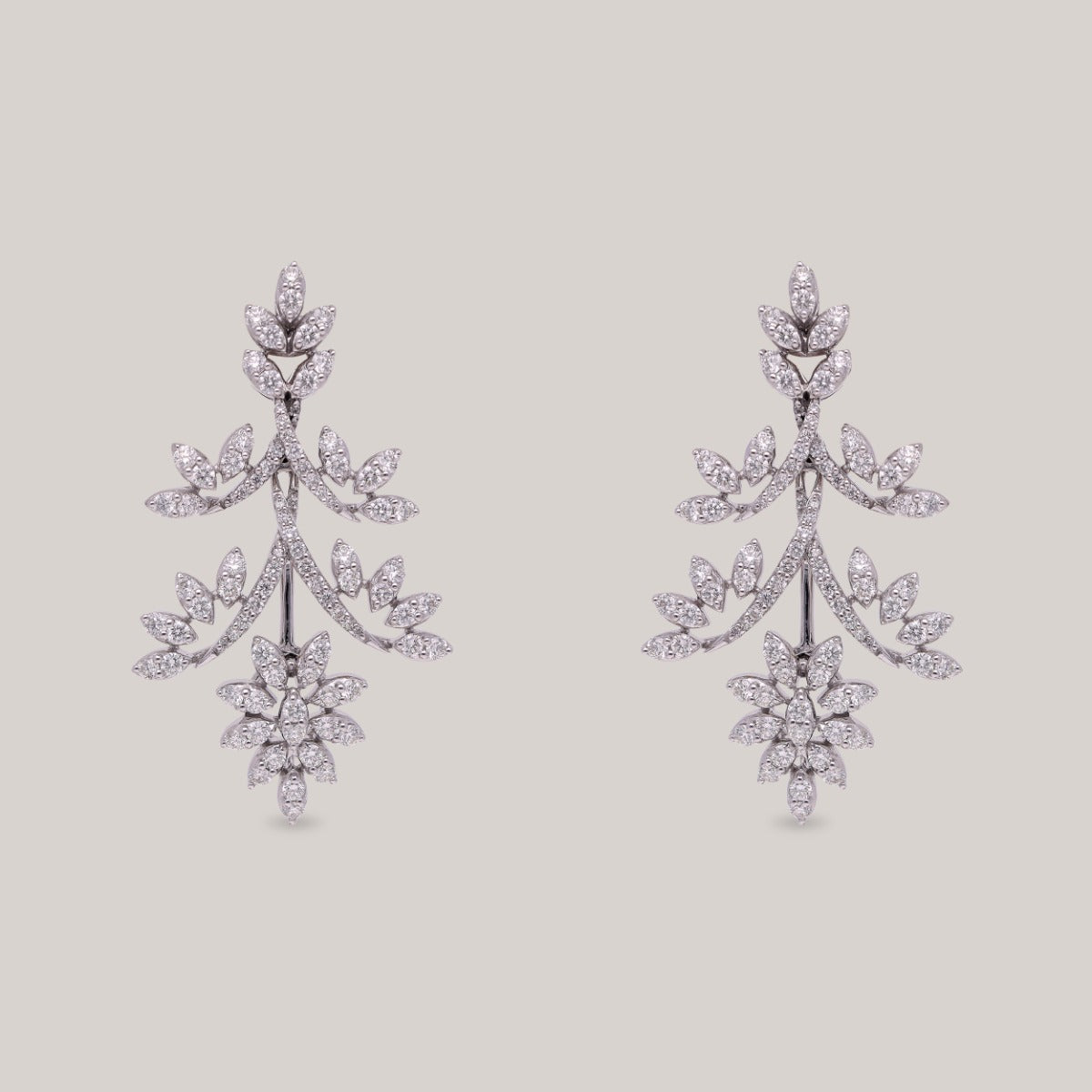 Starlit Tiara Diamond Earrings
