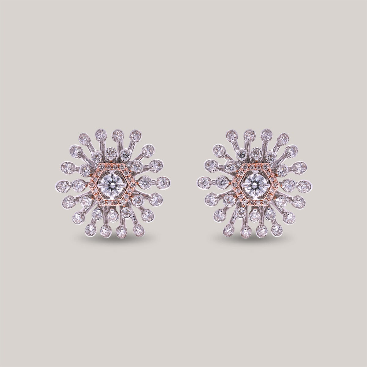 Marge Stud Diamond Earrings