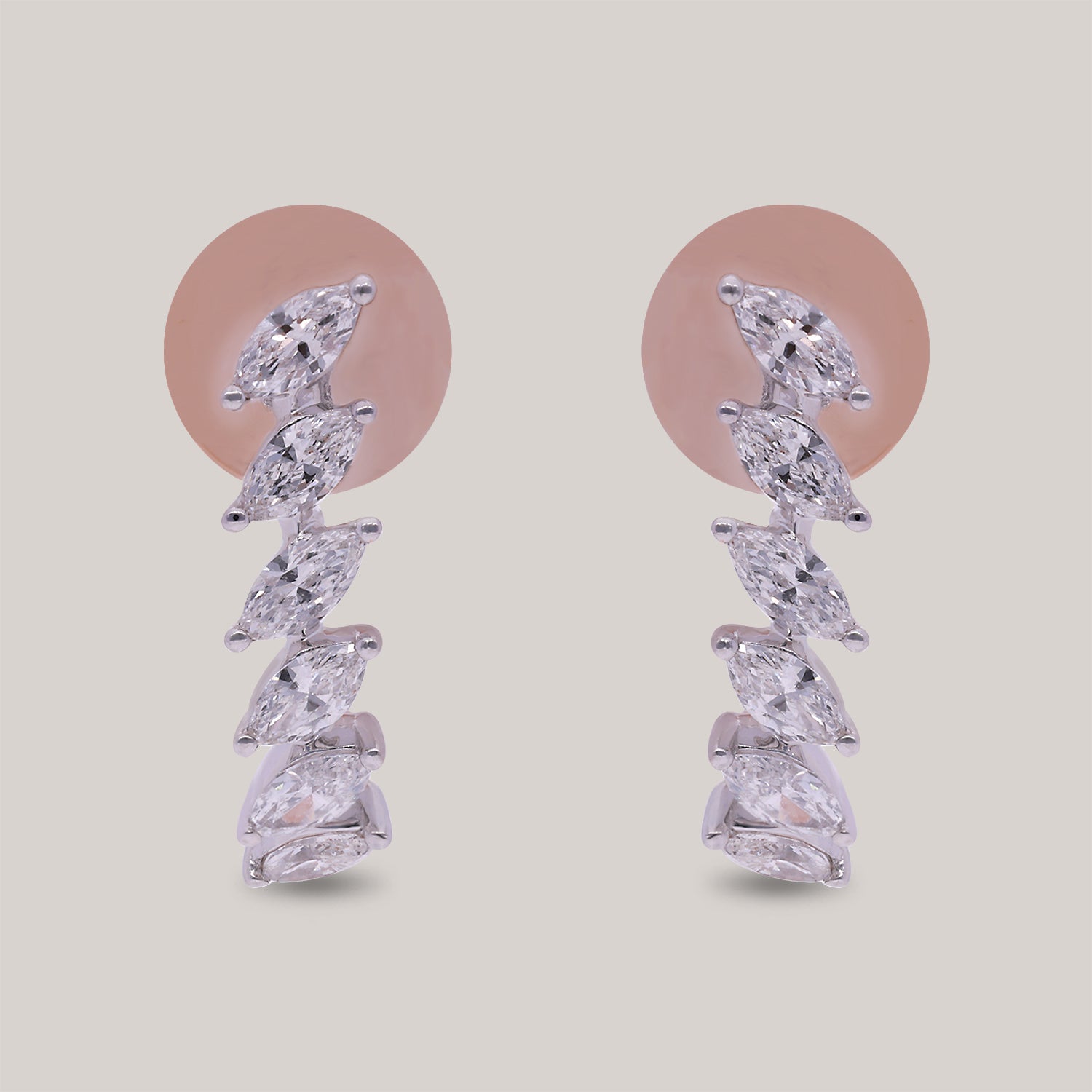 Elise Stud Diamond Earrings