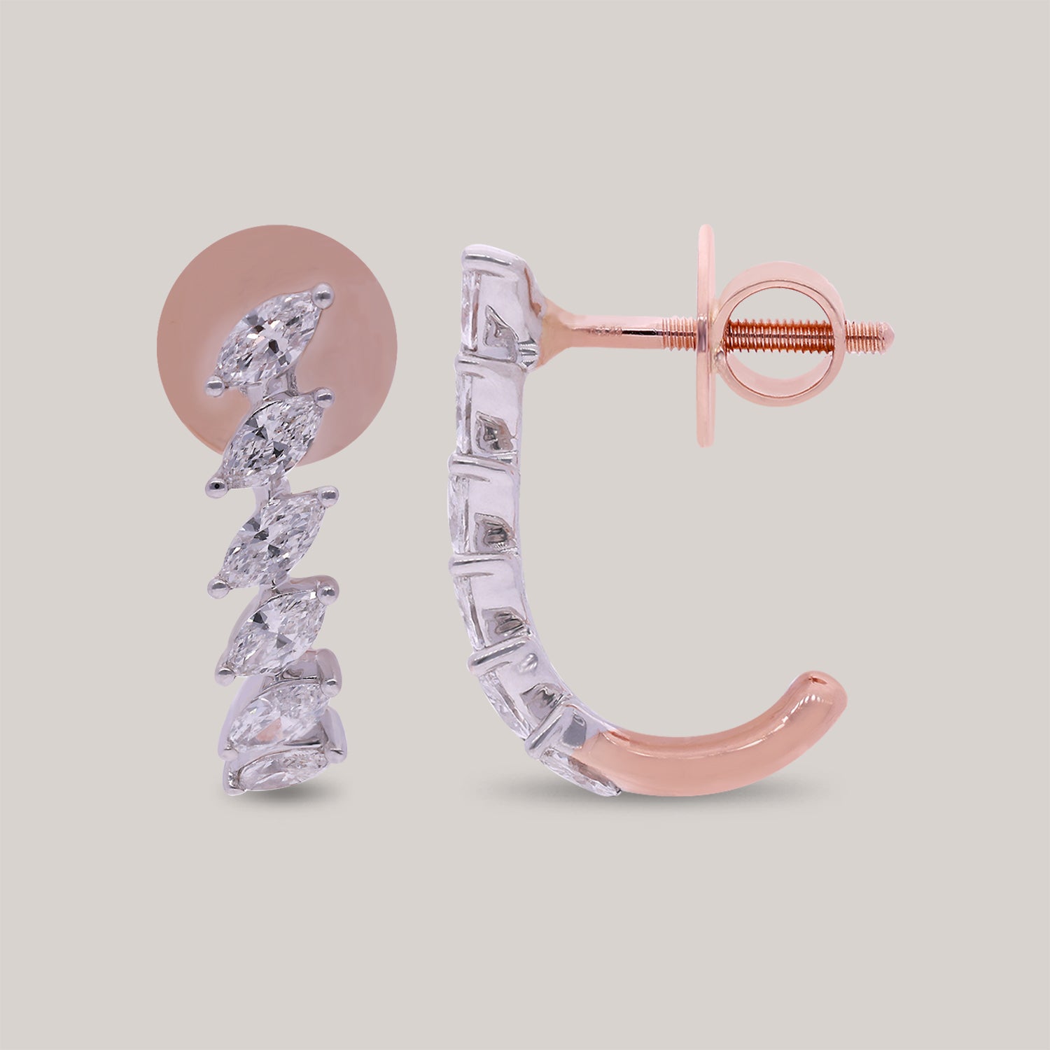 Elise Stud Diamond Earrings