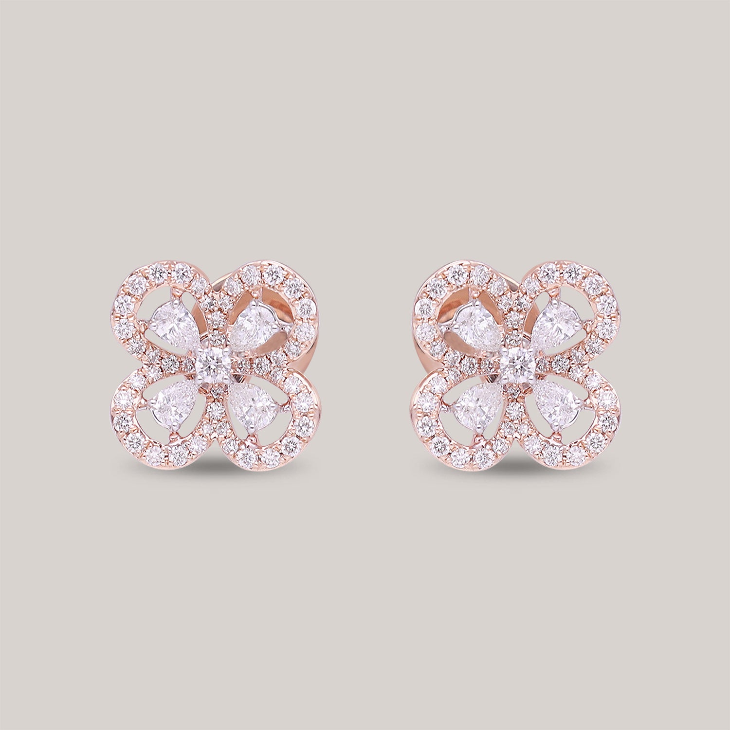 Mabel Stud Diamond Earrings