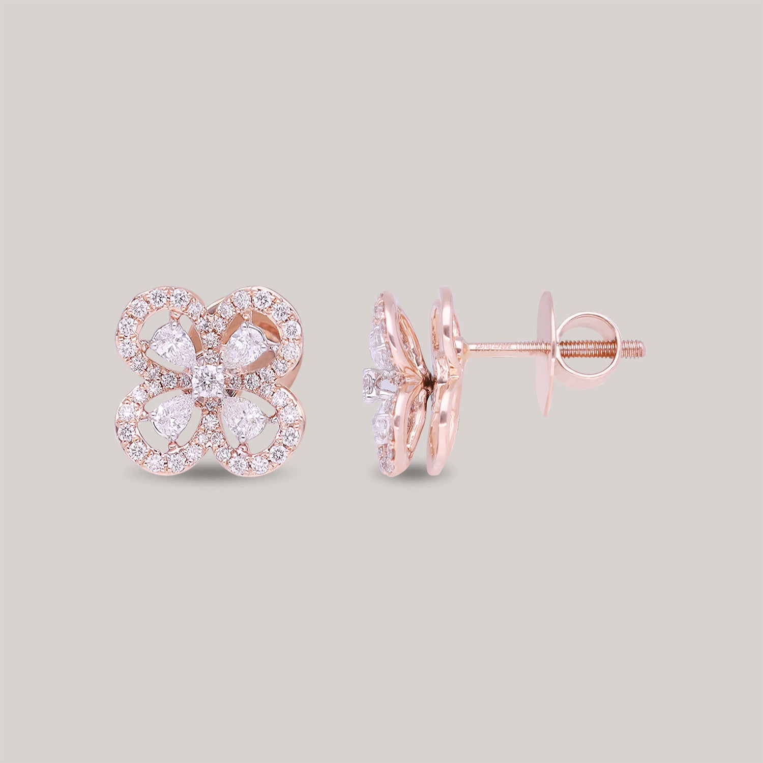 Mabel Stud Diamond Earrings