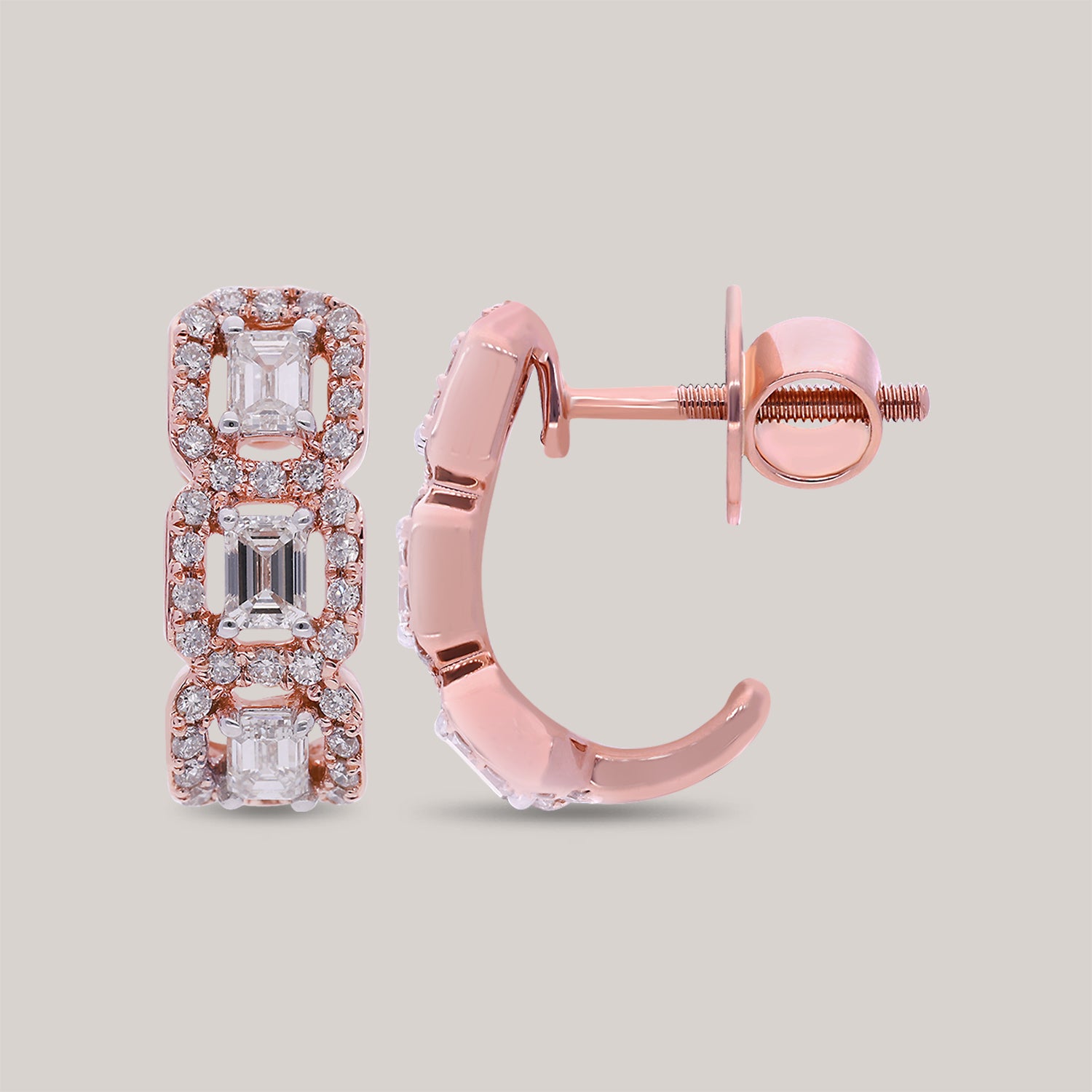 Champagne Charm Diamond Earrings